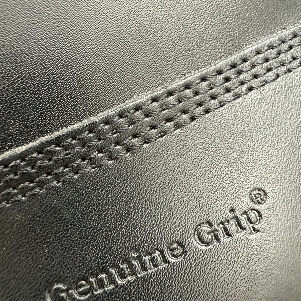Genuine Grip 7160 Men’s Sz 13  Black Leather Work Boots with Sturdy Soles